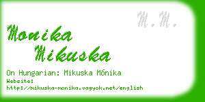 monika mikuska business card
